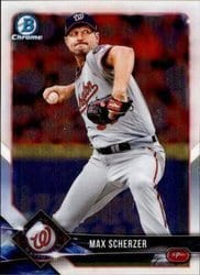 2018 Bowman Chrome Base Set Max Scherzer #94 card