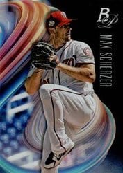 2018 Bowman Platinum Base Set Max Scherzer #7 card