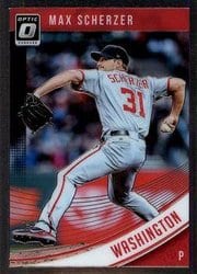 2018 Donruss Optic Base Set Max Scherzer #158 card