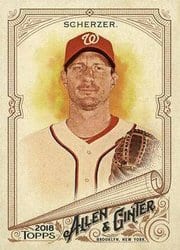 2018 Topps Allen & Ginter Base Set Max Scherzer #40 card
