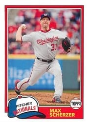 2018 Topps Archives Base Set Max Scherzer #277 card