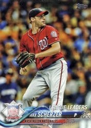 2018 Topps Base Set Max Scherzer #346 card