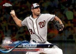 2018 Topps Chrome Update Base Set Max Scherzer #HMT77 card