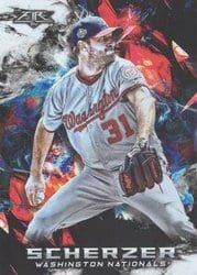 2018 Topps Fire Base Set Max Scherzer #60 card