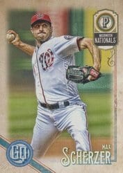 2018 Topps Gypsy Queen Base Set Max Scherzer #250 card