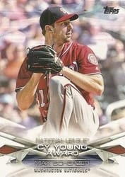 2018 Topps MLB Awards Max Scherzer #MLBA-11 card