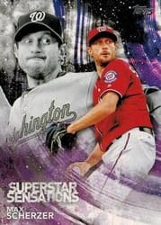 2018 Topps Superstar Sensations Max Scherzer #SSS-25 card
