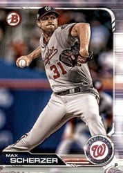 2019 Bowman Base Set Max Scherzer #71 card