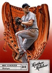 2019 Panini Leather & Lumber Base Set Max Scherzer #5 card