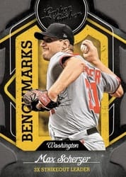 2019 Panini Leather & Lumber Benchmarks Max Scherzer #B-18 card