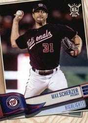 2019 Topps Big League Base Set Max Scherzer #399 card