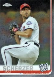 2019 Topps Chrome Base Set Max Scherzer #140 card