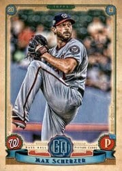 2019 Topps Gypsy Queen Base Set Max Scherzer #277 card