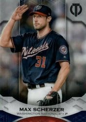 2019 Topps Tribute Base Set Max Scherzer #12 card