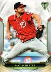 2019 Topps Triple Threads Base Set Max Scherzer #34 card