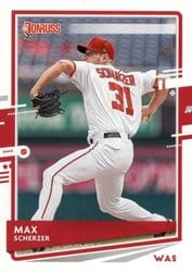 2020 Donruss Base Set Max Scherzer #123 card