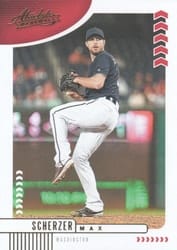 2020 Panini Absolute Base Set Max Scherzer #44 card