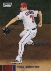 2020 Stadium Club Chrome Base Set Max Scherzer #91 card