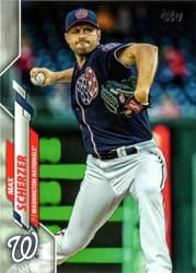 2020 Topps Base Set Max Scherzer #180 card