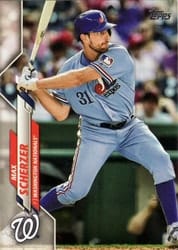 2020 Topps Base Set Max Scherzer #180b card