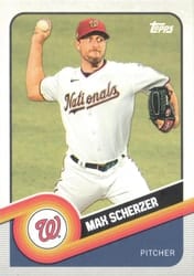 2020 Topps Brooklyn Collection Base Set Max Scherzer #41 card