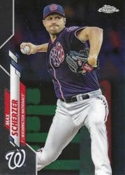 2020 Topps Chrome Base Set Max Scherzer #139 card