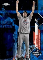 2020 Topps Chrome Sapphire Edition Base Set Max Scherzer #258 card