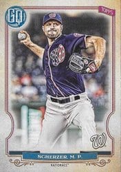 2020 Topps Gypsy Queen Base Set Max Scherzer #166 card