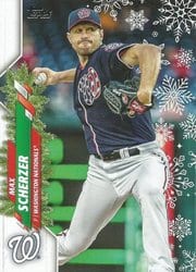 2020 Topps Holiday Base Set Max Scherzer #HW37 card