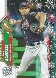 2020 Topps Holiday Base Set Max Scherzer #HW37a card