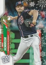 2020 Topps Holiday Base Set Max Scherzer #HW37b card