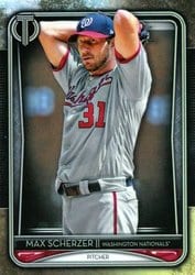 2020 Topps Tribute Base Set Max Scherzer #66 card