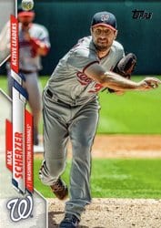 2020 Topps Update Base Set Max Scherzer #U-66 card