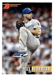 2021 Bowman Heritage Base Set Max Scherzer #49 card