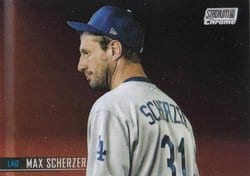 2021 Stadium Club Chrome Base Set Max Scherzer #90 card