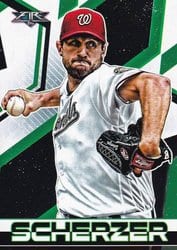2021 Topps Fire Base Set Max Scherzer #113 card