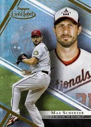 2021 Topps Gold Label Base Set Max Scherzer #19 card