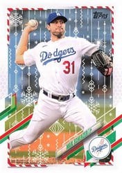 2021 Topps Holiday Base Set Max Scherzer #HW171 card