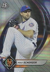 2022 Bowman Platinum Base Set Max Scherzer #32 card
