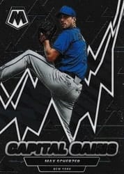 2022 Panini Mosaic Capital Gains Max Scherzer #CG-11 card