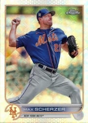 2022 Topps Chrome Logofractor Edition Base Set Max Scherzer #76 card