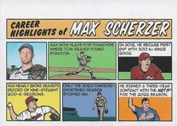 2022 Topps Heritage 1973 Topps Comics Max Scherzer #73TC-27 card