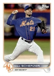 2022 Topps Mini Base Set Max Scherzer #US1 card