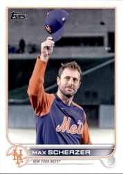 2022 Topps Update Base Set Max Scherzer #US1 card