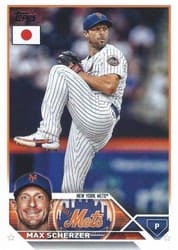2023 Topps Japan Edition Base Set Max Scherzer #132 card