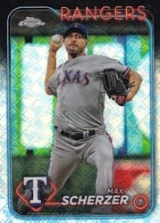 2024 Topps Chrome Logofractor Edition Base Set Max Scherzer #37 card