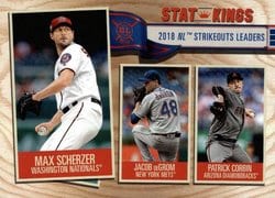 2019 Topps Big League Base Set Max Scherzer / Jacob deGrom / Patrick Corbin #366 card