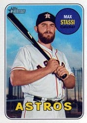 2018 Topps Heritage Base Set Max Stassi #573 card