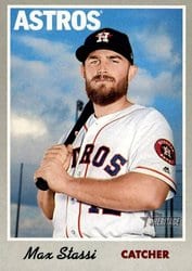 2019 Topps Heritage Base Set Max Stassi #126 card