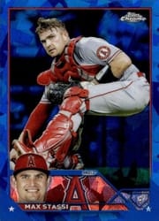 2023 Topps Chrome Sapphire Edition Base Set Max Stassi #85 card